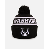 New Zealand Warriors Black White Beanie NRL Rugby League Football By New Era