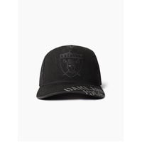 Oakland Raiders Stencil Pro Pinch Snapback Cap By Mitchell Ness