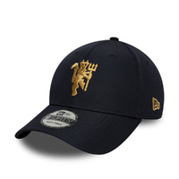 Manchester United FC Gold Navy 9Forty Strapback Cap Soccer Football By New Era