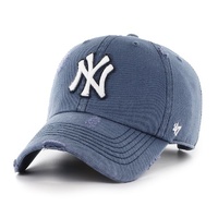 New York Yankees Clean Up Well Worn Navy MLB Baseball Cap Strapback By '47 Brand
