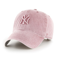 New York Yankees Mist Pink Clean Up Baseball Cap Strapback Adjusted MLB By '47 Brand