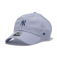New York Yankees Seersucker Blue Clean Up Baseball Cap Strapback Adjusted MLB By '47 Brand