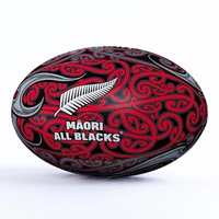 New Zealand All Blacks Maori Supporter Rugby Union Ball Size 5 By Gilbert