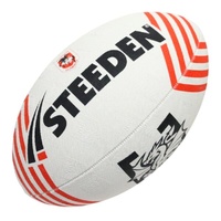 St George Illawarra Dragons Supporter Ball NRL Rugby League Size 5 (Full Size) By Steeden