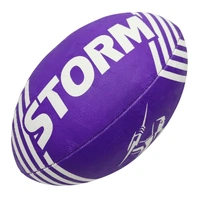 Melbourne Storm Supporter Ball NRL Rugby League Size 5 (Full Size) By Steeden