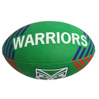 New Zealand Warriors Supporter Ball NRL Rugby League Size 5 (Full Size) By Steeden