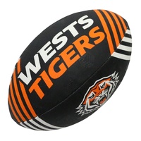 Wests Tigers Supporter Ball NRL Rugby League Size 5 (Full Size) By Steeden