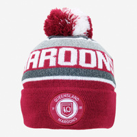 Queensland Maroons State of Origin Tundra Beanie NRL Rugby Football By Burley Sekem