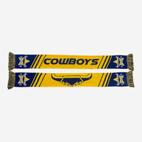 North Queensland Cowboys NRL Adult's Velocity Scarf Rugby League Football By Burley Sekem