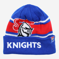 Newcastle Knights NRL Adults Transform Reversable Beanie By Burley Sekem