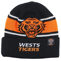 Wests Tigers NRL Rugby League Transform Reversible Beanie Headwear