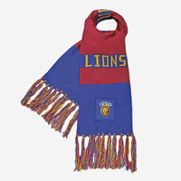 Brisbane Lions AFL Football Bar Scarf By Burley Sekem