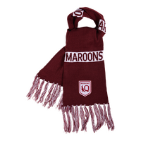 QLD Maroons State of Origin Supporter Bar Scarf NRL Rugby League By Burley Sekem