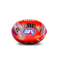 Sherrin 2025 Sir Doug Nicholls Round SDNR AFL Football Red Mini Soft Ball