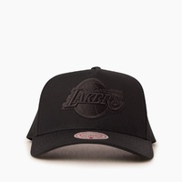 Los Angeles Lakers Black Colour Script 110 Flexfit Snapback Cap NFL Baseball By Mitchell & Ness