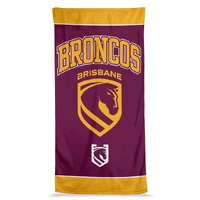 Brisbane Broncos Rugby League NRL Jumbo Beach Towel By Licensing Essentials