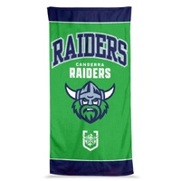 Canberra Raiders Rugby League NRL Jumbo Beach Towel By Licensing Essentials