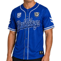 Canterbury Bankstown Bulldogs 'Homer' Baseball Shirt NRL Rugby League Football By Ashtabula