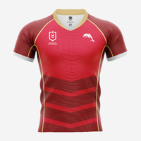 The Dolphins Men's Home Supporter Jersey NRL Rugby League By Burley Sekem