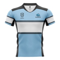1 Cronulla Sharks Kids Home Supporter Jersey NRL Rugby League By Burley Sekem