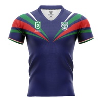 1 New Zealand Warriors Men's Home Supporter Jersey NRL Rugby League By Burley Sekem