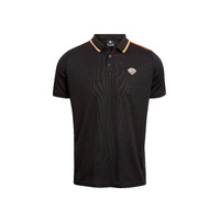 Wests Tigers Men's Tech Polo Shirt NRL Rugby League By Bleacher Athletics