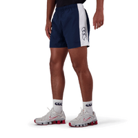 Mens Panelled Tactic Shorts Navy Colour By Canterbury