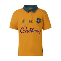 Wallablies Australia 2026 Men's Home Classic Short Sleeve Shirt Rugby Union By Castore