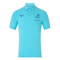Wallabies Australia 2026 Travel Short Sleeve Polo Shirt Rugby Union By Castore