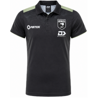 New Zealand Kiwis 2026 Rugby League World Cup Men's Black Media Polo Shirt By Dynasty