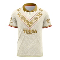 Tonga 2026 Rugby League World Cup Men's Away Jersey Football By Dynasty