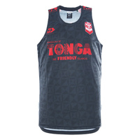 Tonga 2026 Rugby League World Cup Men's Black Training Singlet By Dynasty