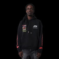 Men's F1 Box Hoodie Black Motor Racing Sport By Formula 1