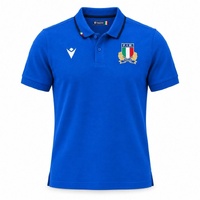 Italy Rugby Union Team 2026/27 Men's Home Cotton Jersey Football By Macron