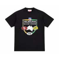 NFL 2026 Melbourne Game San Francisco VS Los Angeles Rams Tee Shirt By Mitchell & Ness