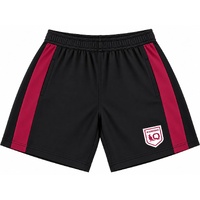 Queensland Maroons Men's Team Logo Panel Shorts State of Origin NRL Rugby League By NAR