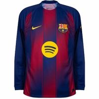 Barcelona 2025/26 Home Stadium Long Sleeve Jersey Soccer By Nike