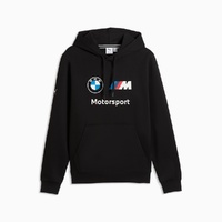 BMW M Motorsport Men's Essentials Black Hoodie By Puma
