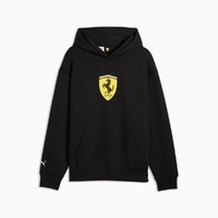 Scuderia Ferrari Motorsport Men's Black Shield Hoodie by Puma