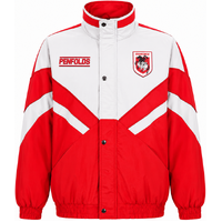 St George Illawarra Dragons Men's Vintage Retro Winter Jacket NRL Rugby League By Tidwell