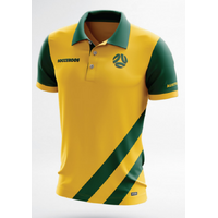 Official Australia Socceroos Mens Supporter Polo Shirt Football Soccer