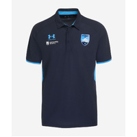 Sydney FC 2026/27 Men's Midnight Navy Polo Shirt Football Soccer By Under Armour
