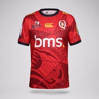Queensland Reds 2026 Men's Pasifika Warmup T-Shirt Rugby Union by Canterbury