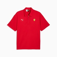 Offical Ferrari Race Men's Race Cloudspun Polo Rosso Corsa by Puma