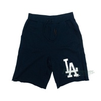 Los Angeles Dodgers Raw Edge Fleece Shorts by Majestic Athletic