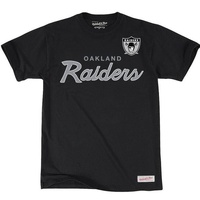 Oakland Raiders Special Script Short Sleeve Tee by Mitchell & Ness