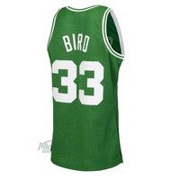 Boston Celtics Larry Bird 1985-86 Hardwood Classics Swingman Road Jersey by Mitchell & Ness