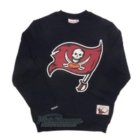 Tampa Bay Buccaneers Throwback Logo Crew NFL Long Sleeve Sweatshirt by Mitchell & Ness