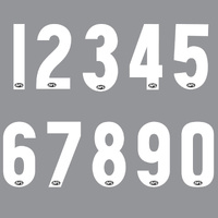 AFL Official White Number ADULT 25cm