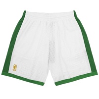 Boston Celtics 1996-97 Hardwood Classics NBA White Shorts by Mitchell & Ness